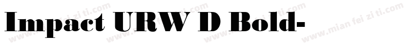 Impact URW D Bold字体转换
